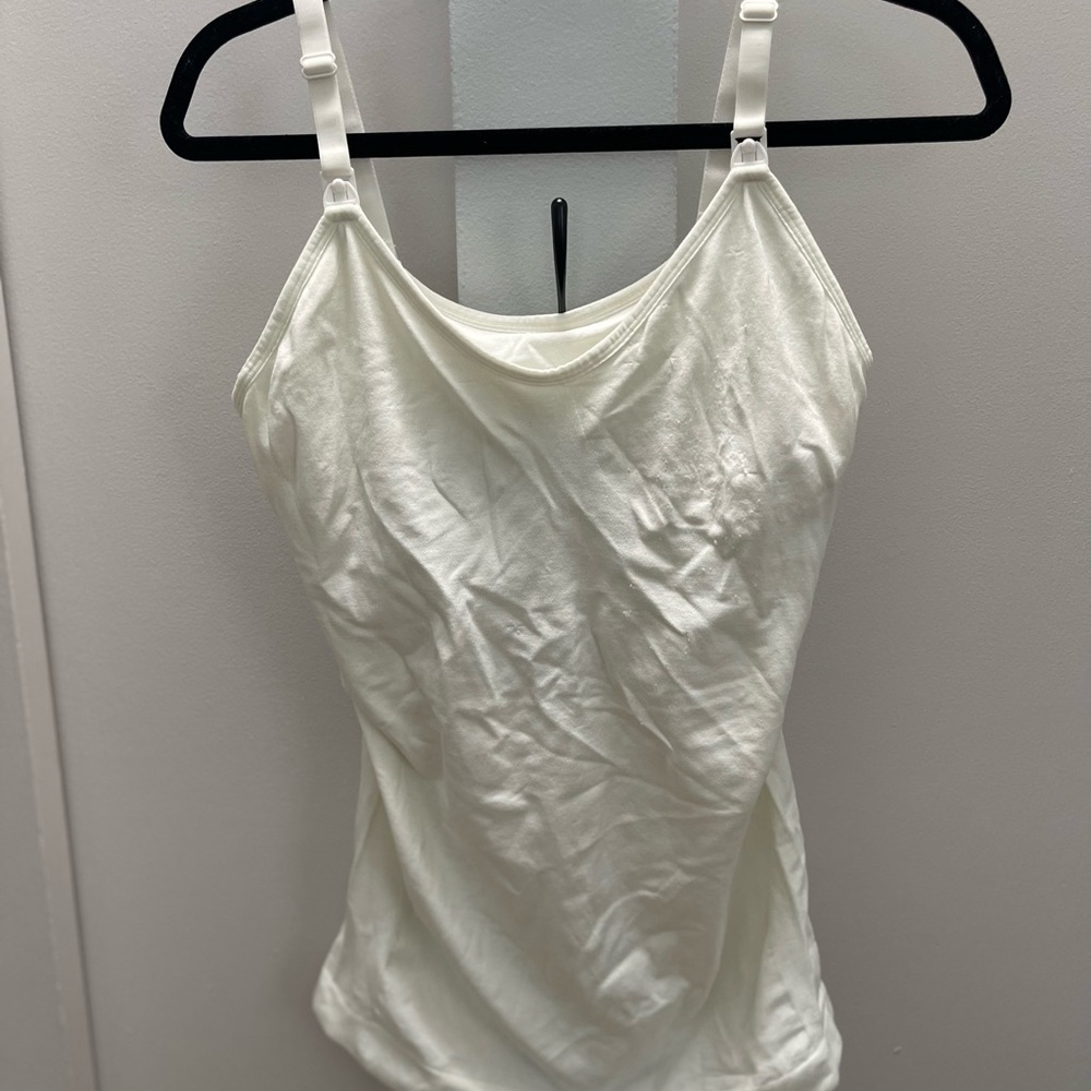 Women's White/Grey/Black/Teal Nursing Camisole Top
